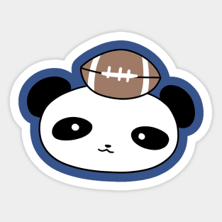 Football Panda Face Sticker